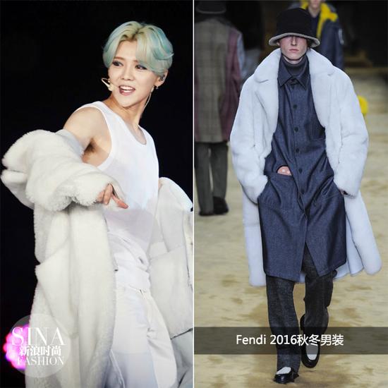 鹿晗穿Fendi 2016秋冬男裝