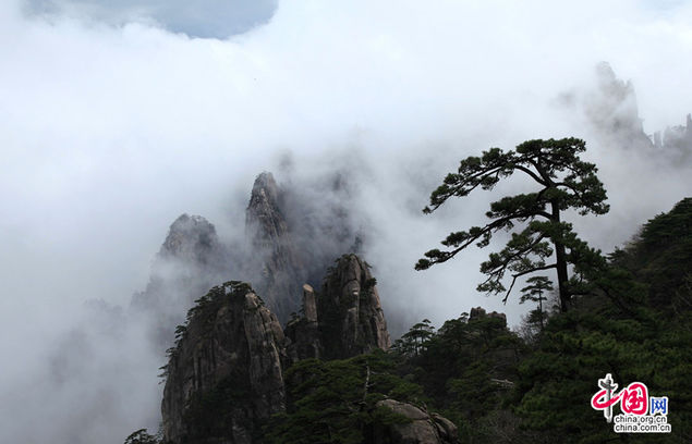 黃山云海,難得一見(jiàn)的奇觀